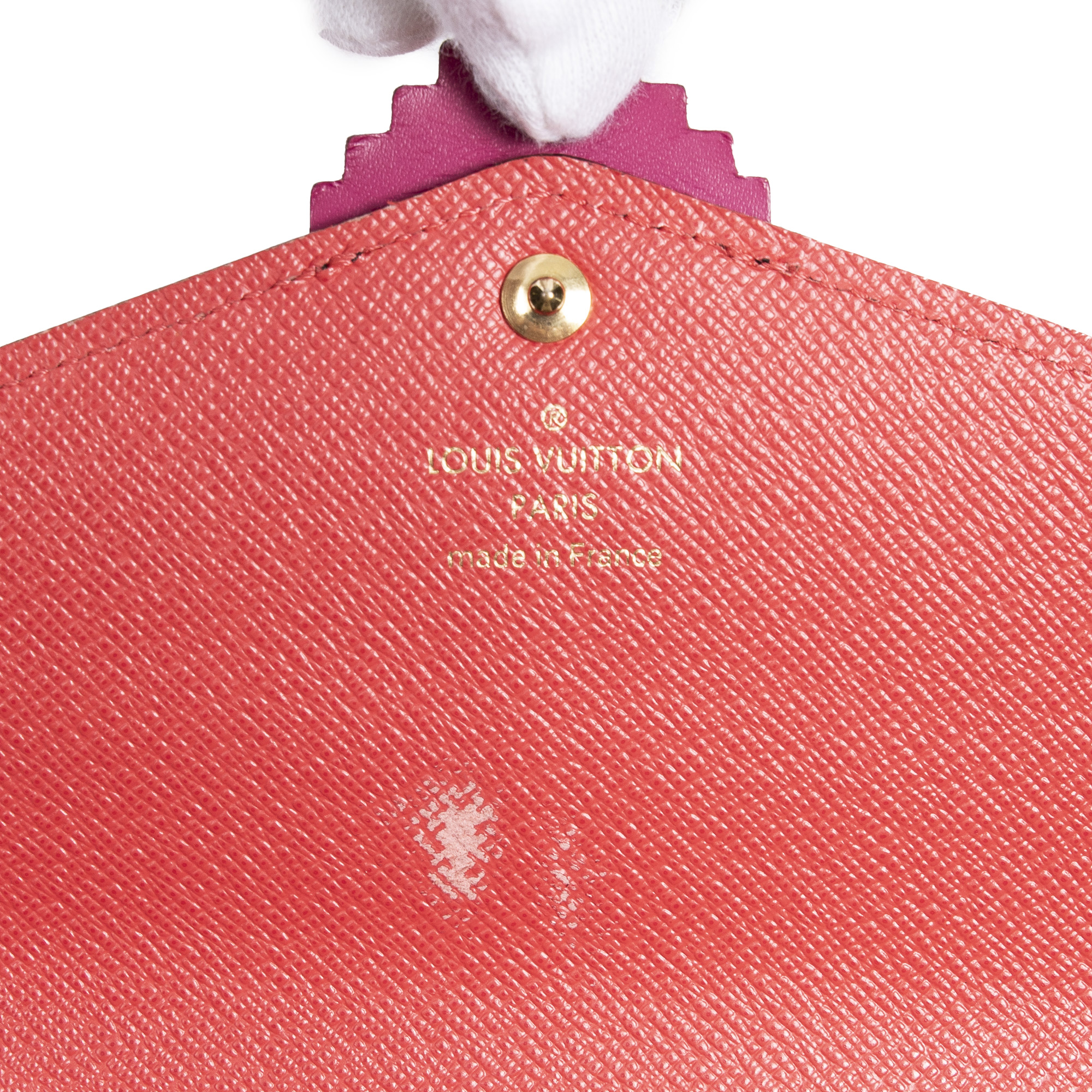 Louis Vuitton, Bags, Louis Vuitton Flamingo Sarah Totem Wallet In  Orangepurple Monogram Canvas