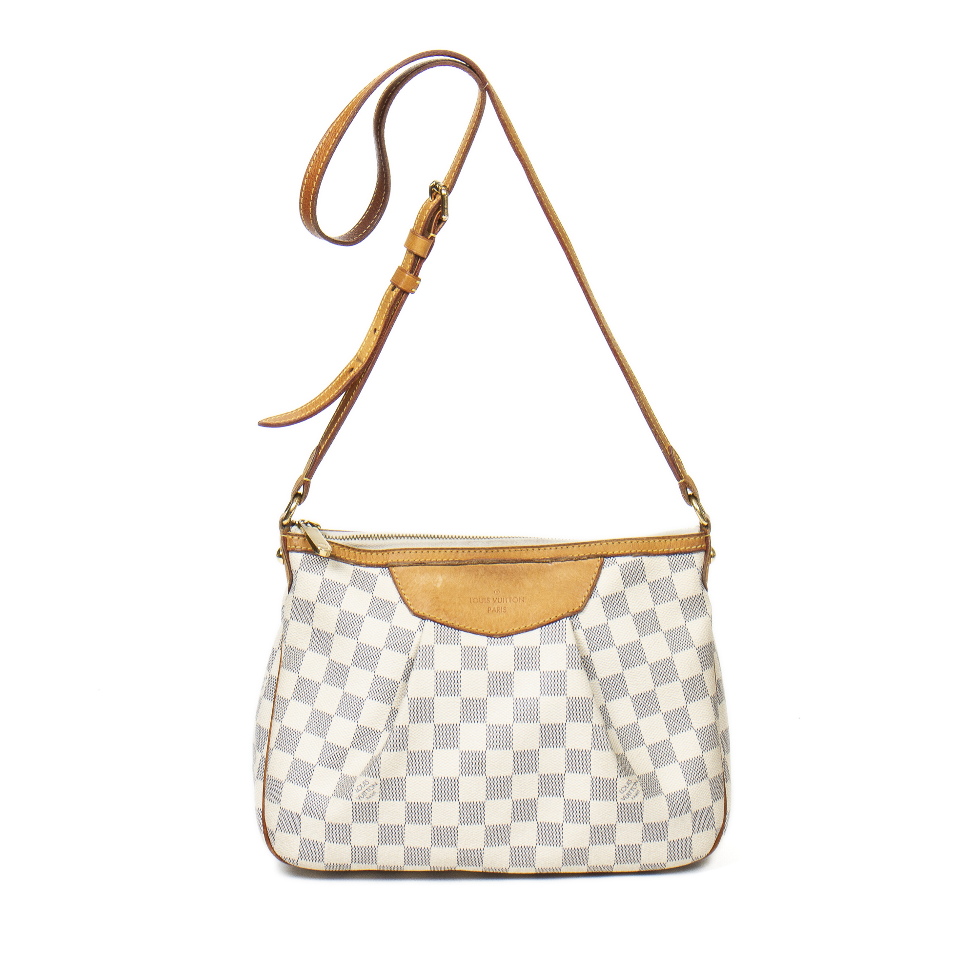 Louis Vuitton Siracusa PM Damier Azur Crossbody Bag on SALE