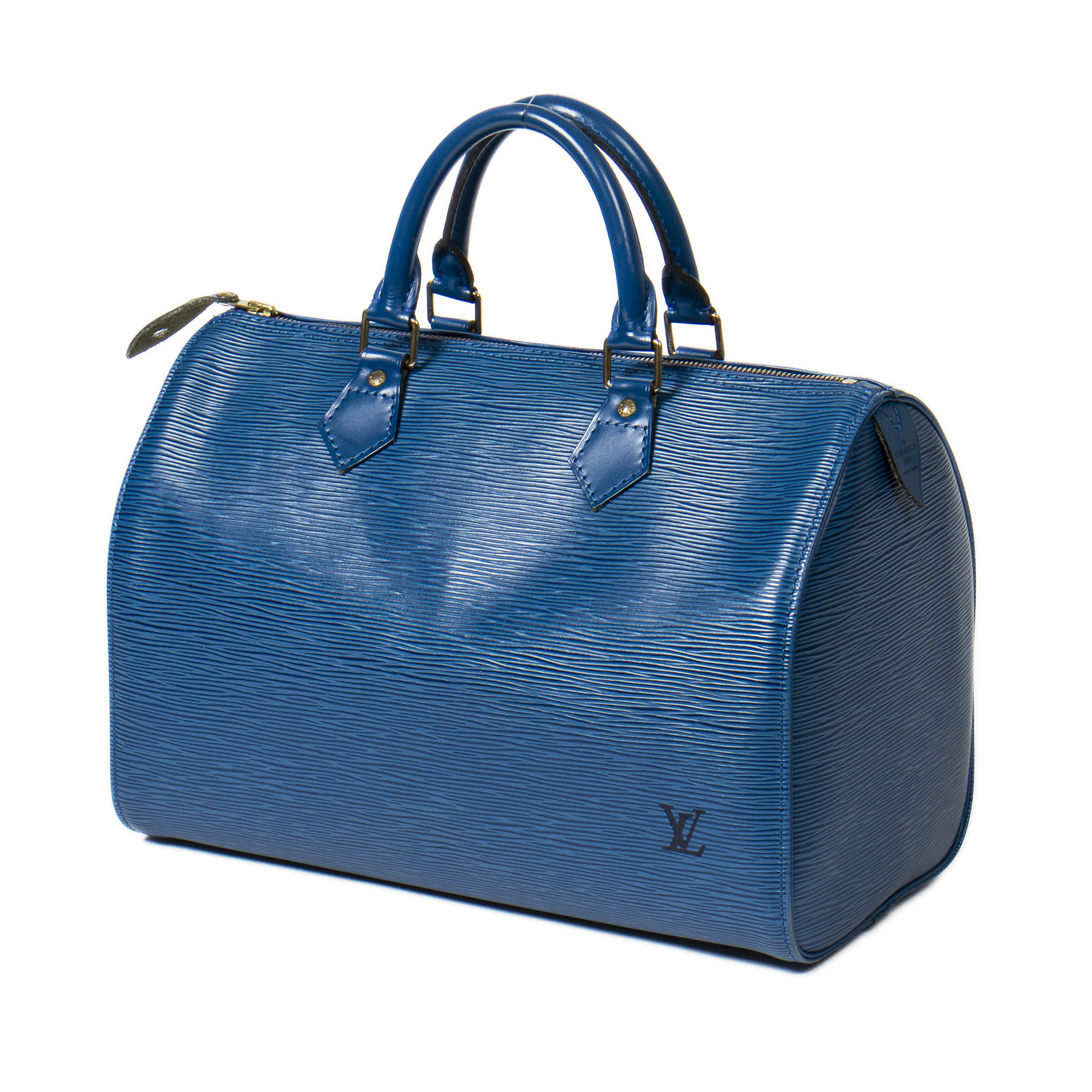 Louis Vuitton Blue Epi Leather Speedy 30