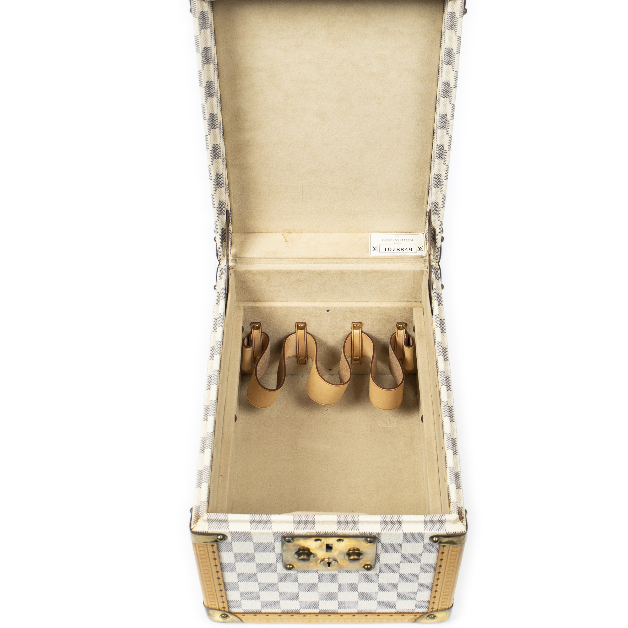 Louis Vuitton Limited Edition Azur Boite Flacons Cosmetic Train Case Trunk