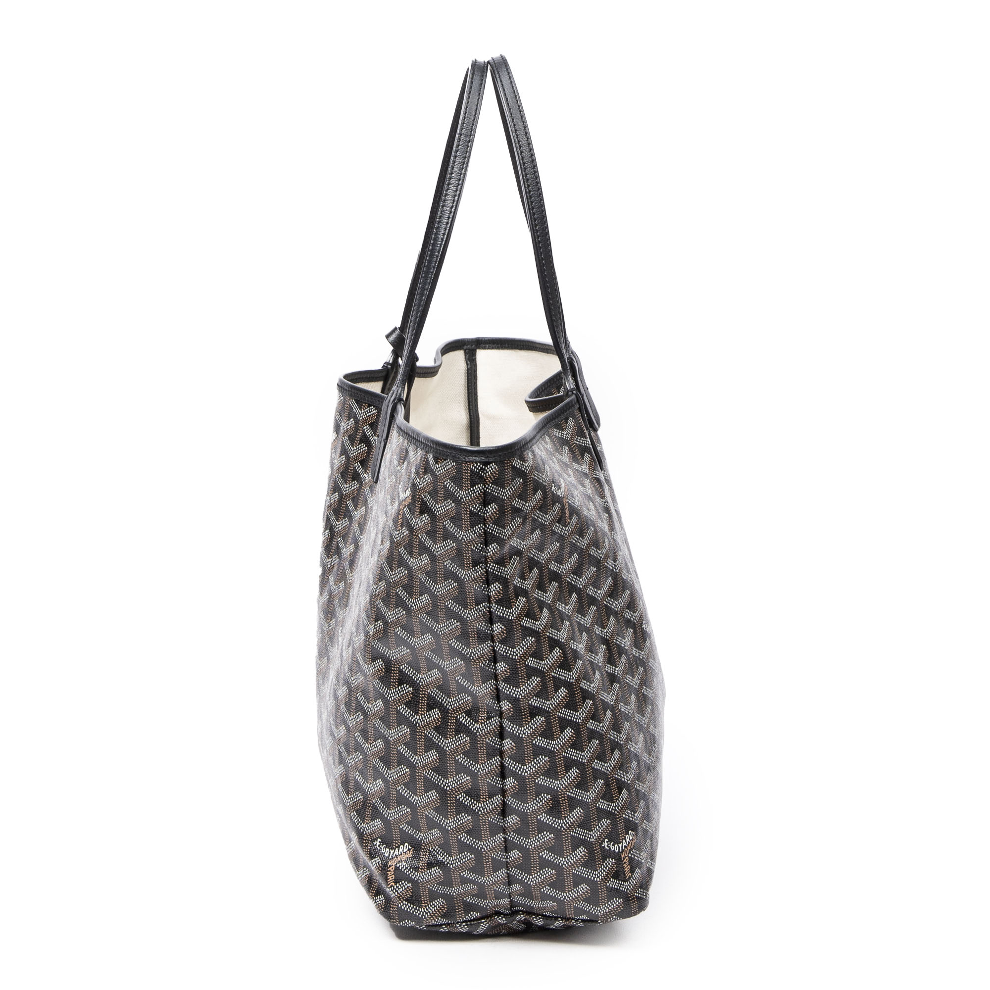 sac a main goyard saint louis pm toile noir