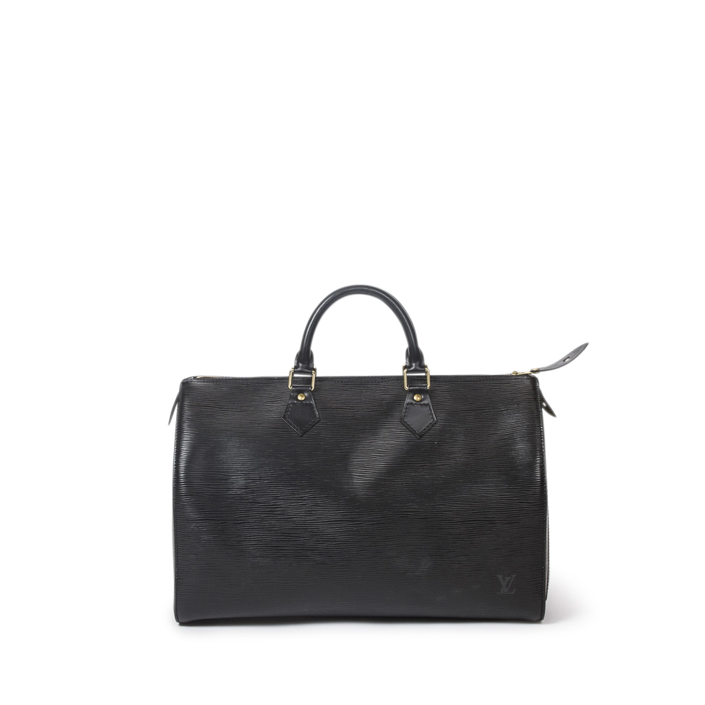 Black Epi Leather Speedy 30 Bag