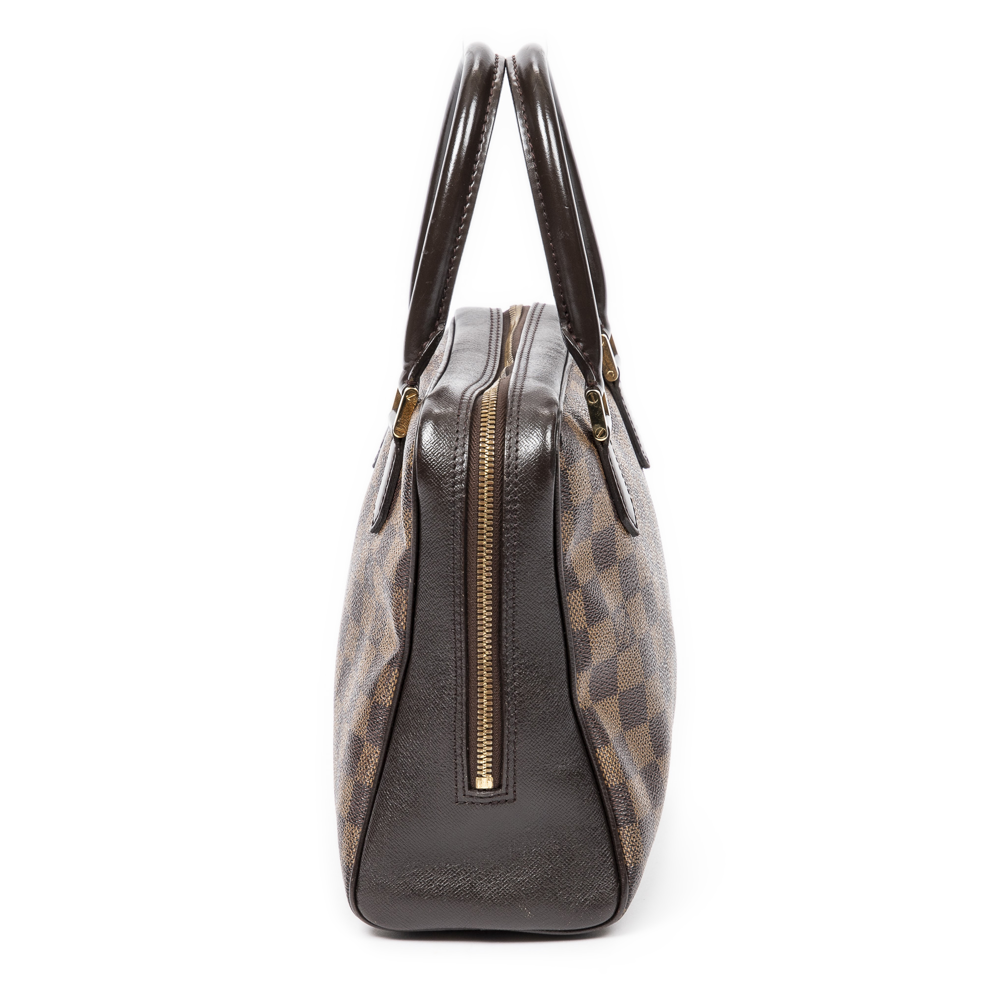 LOUIS VUITTON Triana Ladies Handbag N51155 Damier Ebene [Brown]