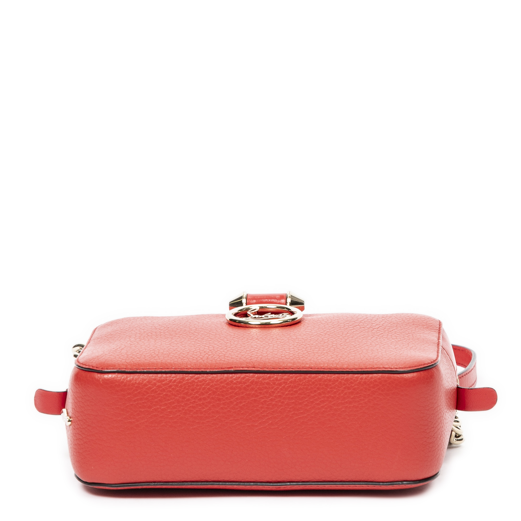 RED 'Rubylou' mini leather crossbody bag