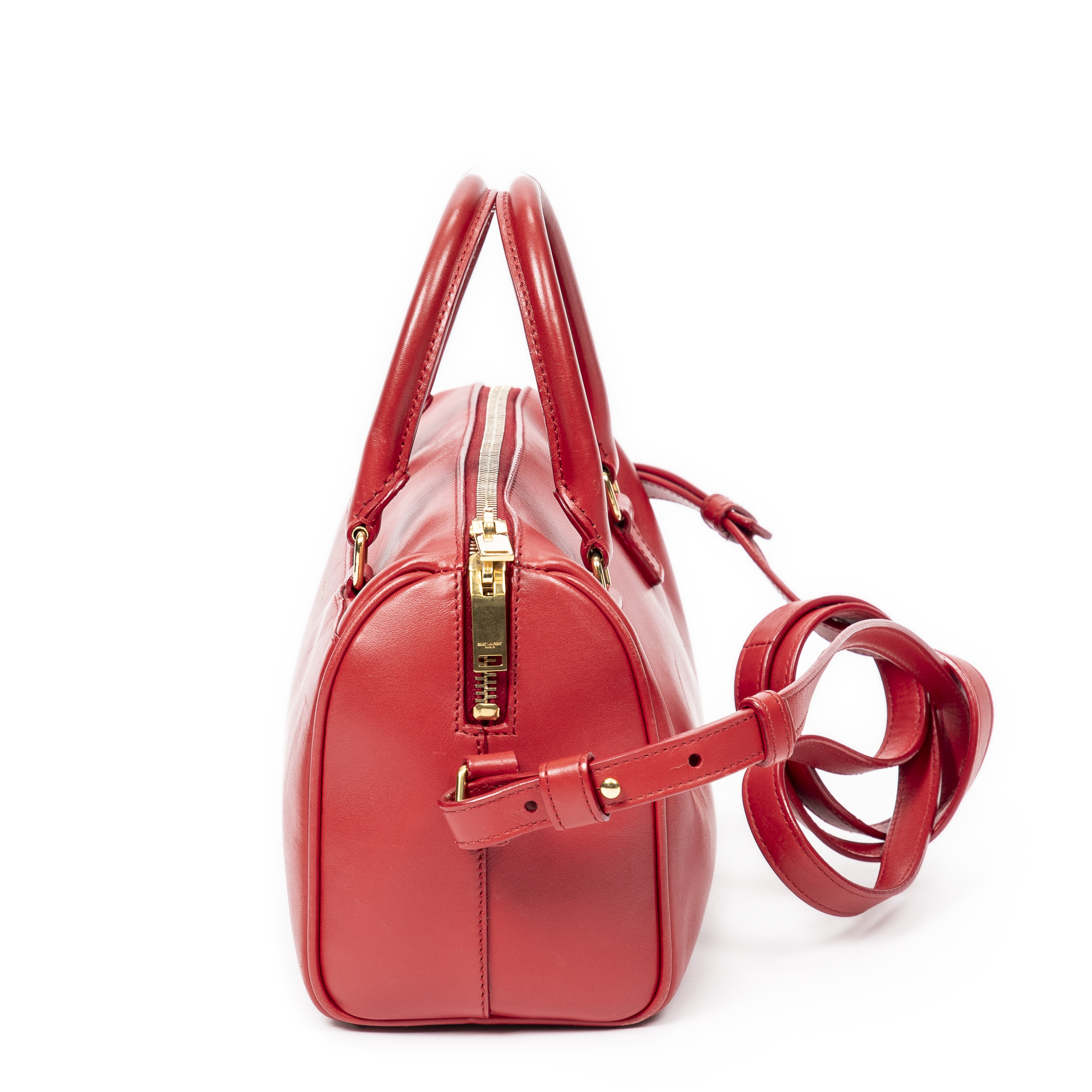 Saint Laurent Classic Baby Duffle Bag in Red