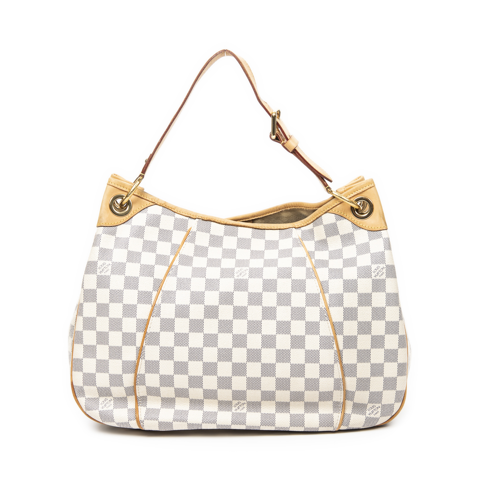Authentic Louis Vuitton Damier Azur Galliera GM Shoulder Bag