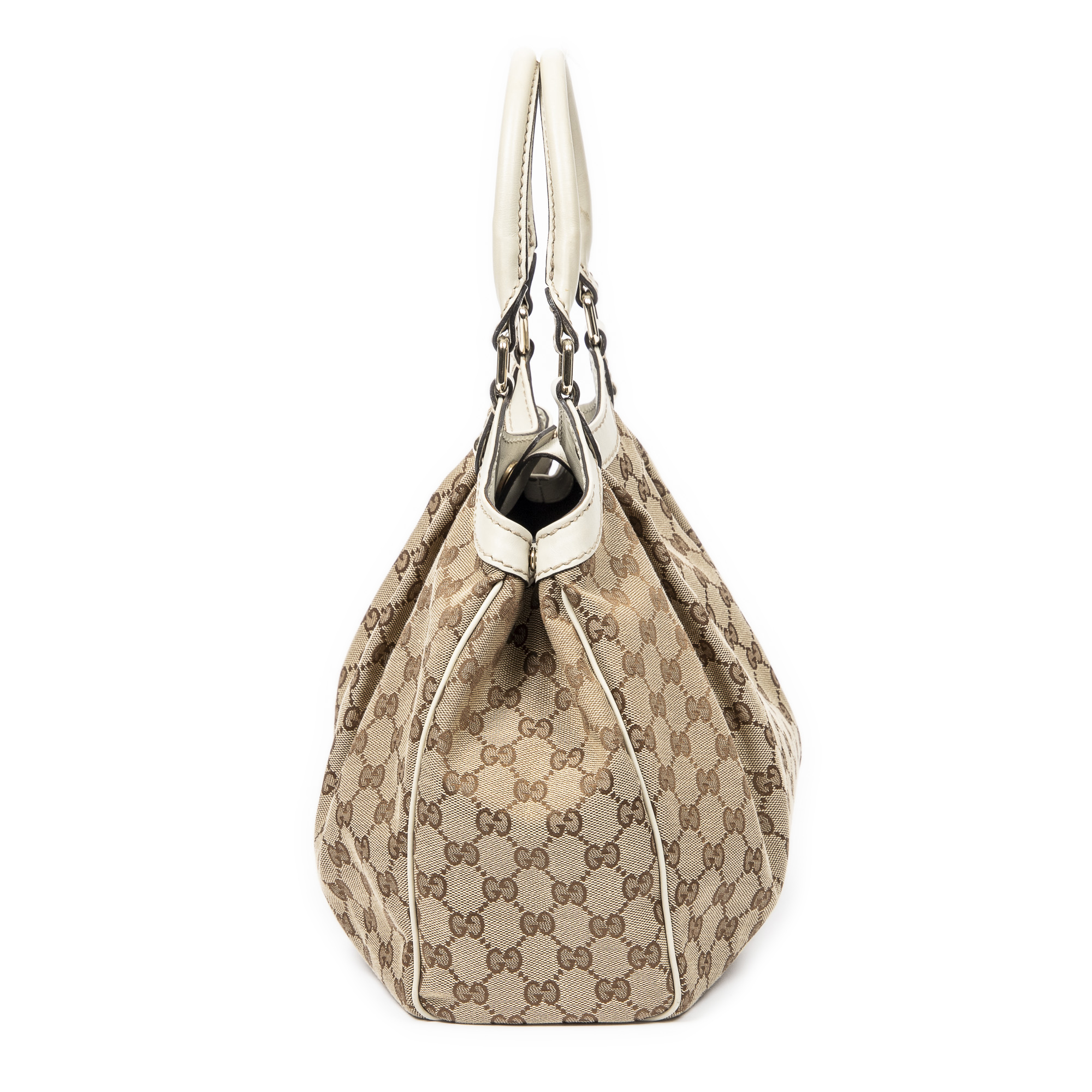 Gucci Sukey GG Monogram Black Hobo Shoulder Bag