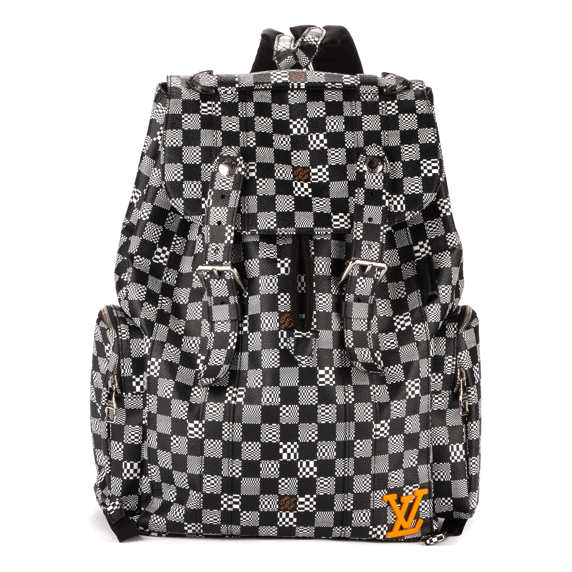 LOUIS VUITTON CHRISTOPHER BACKPACK IN BLACK AND WHITE DAMIER