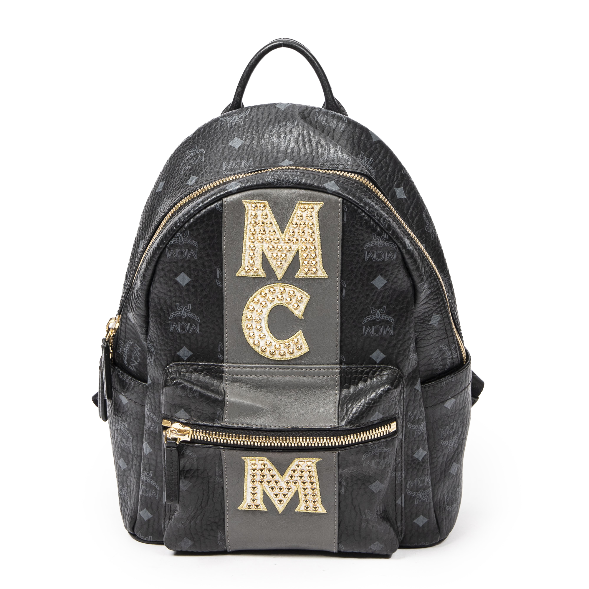 MCM Small Backpack - Logo and Studs
