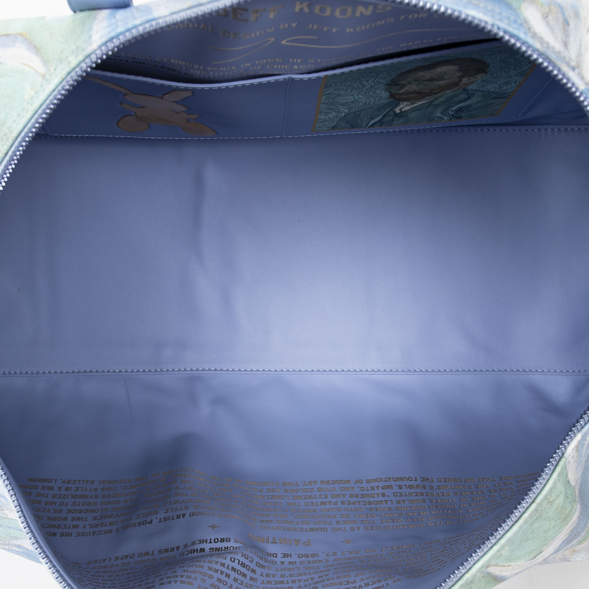 Louis Vuitton Keepall Bandouliere 50 Masters Jeff Koons Van Gogh Blue  Travel Bag