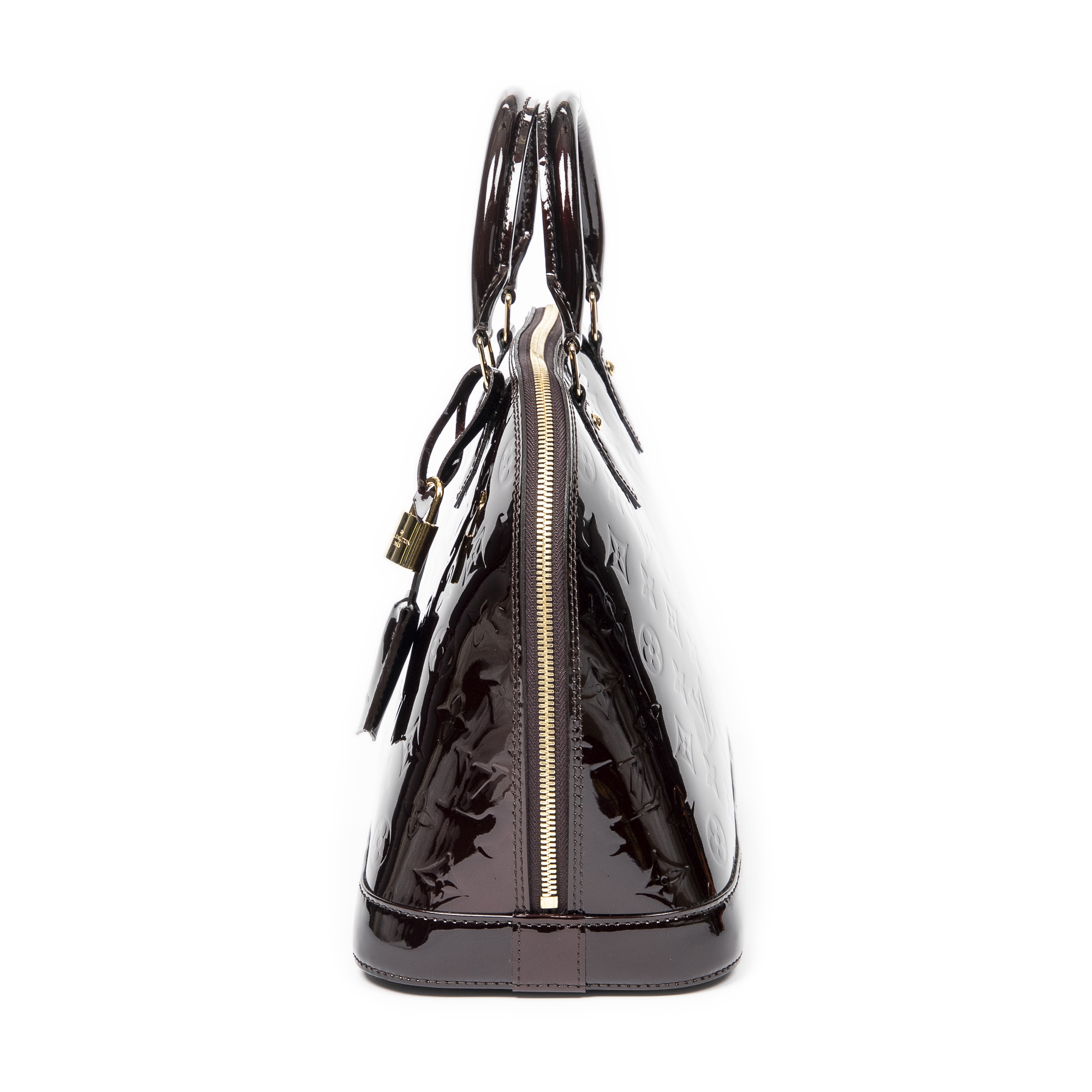 Louis Vuitton, Bags, Louis Vuitton Alma Pm Black Patent Leather Tote