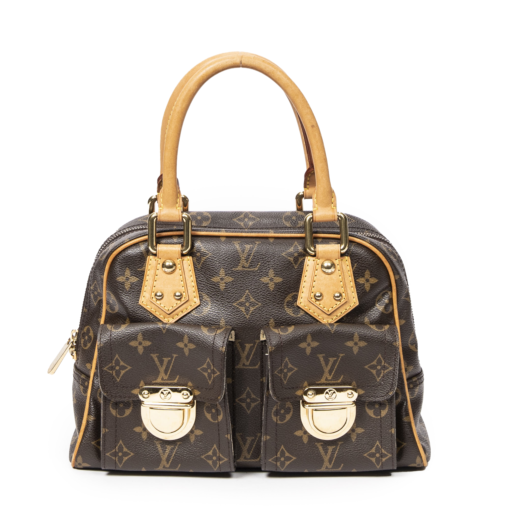 Louis Vuitton Monogram Canvas and Leather Manhattan PM Bag Louis