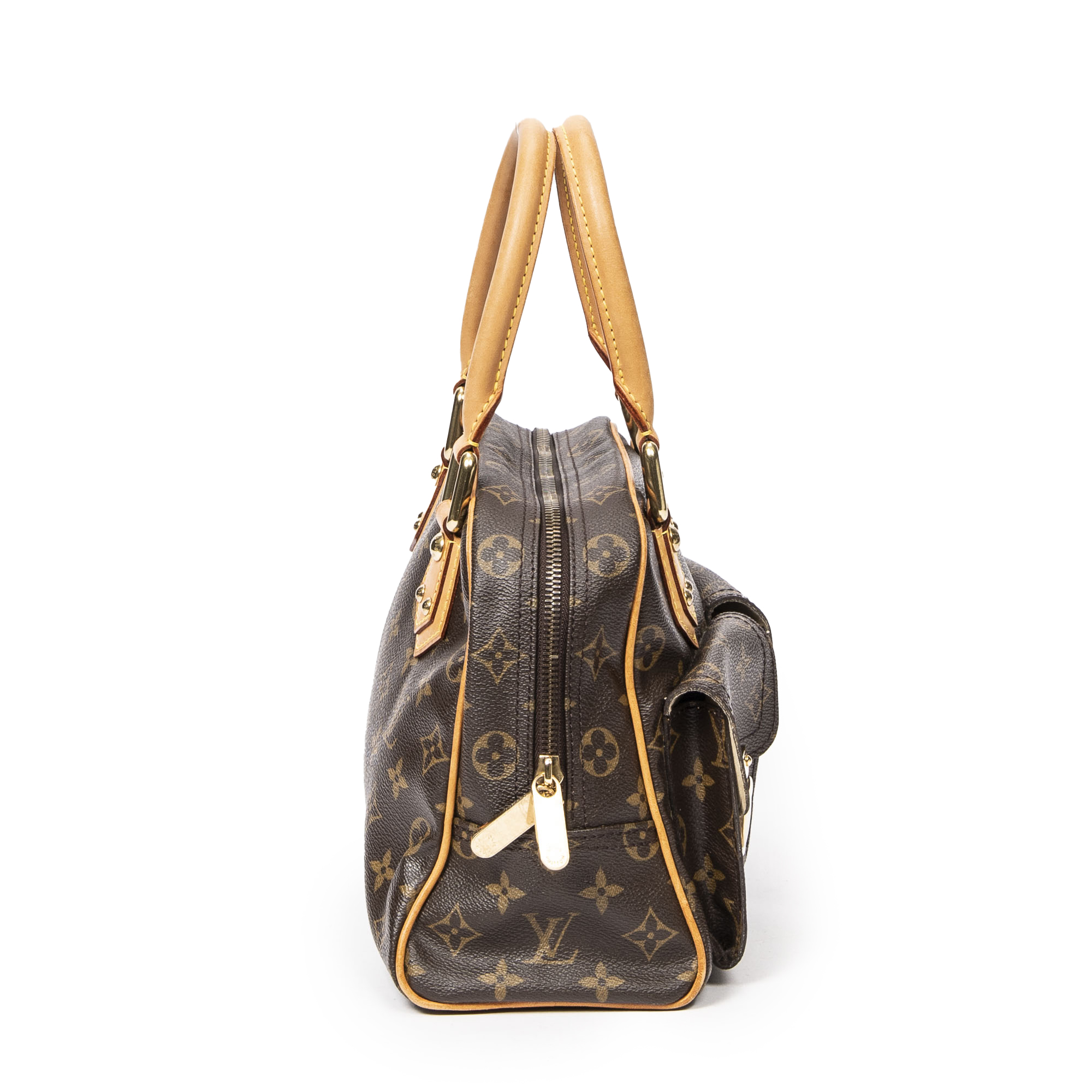 Brown Louis Vuitton Monogram Manhattan PM Handbag
