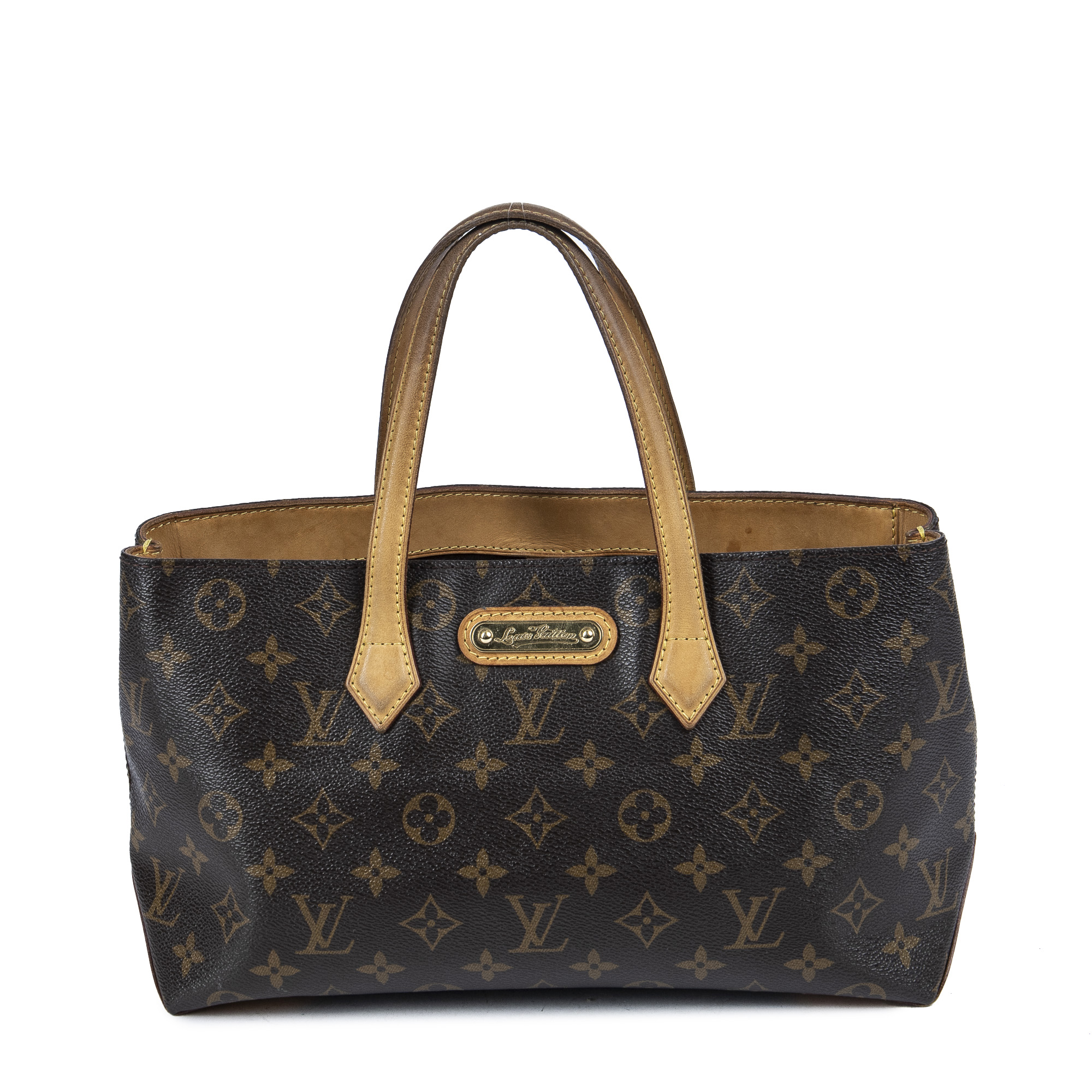 LOUIS VUITTON Monogram Canvas Wilshire PM Tote Bag