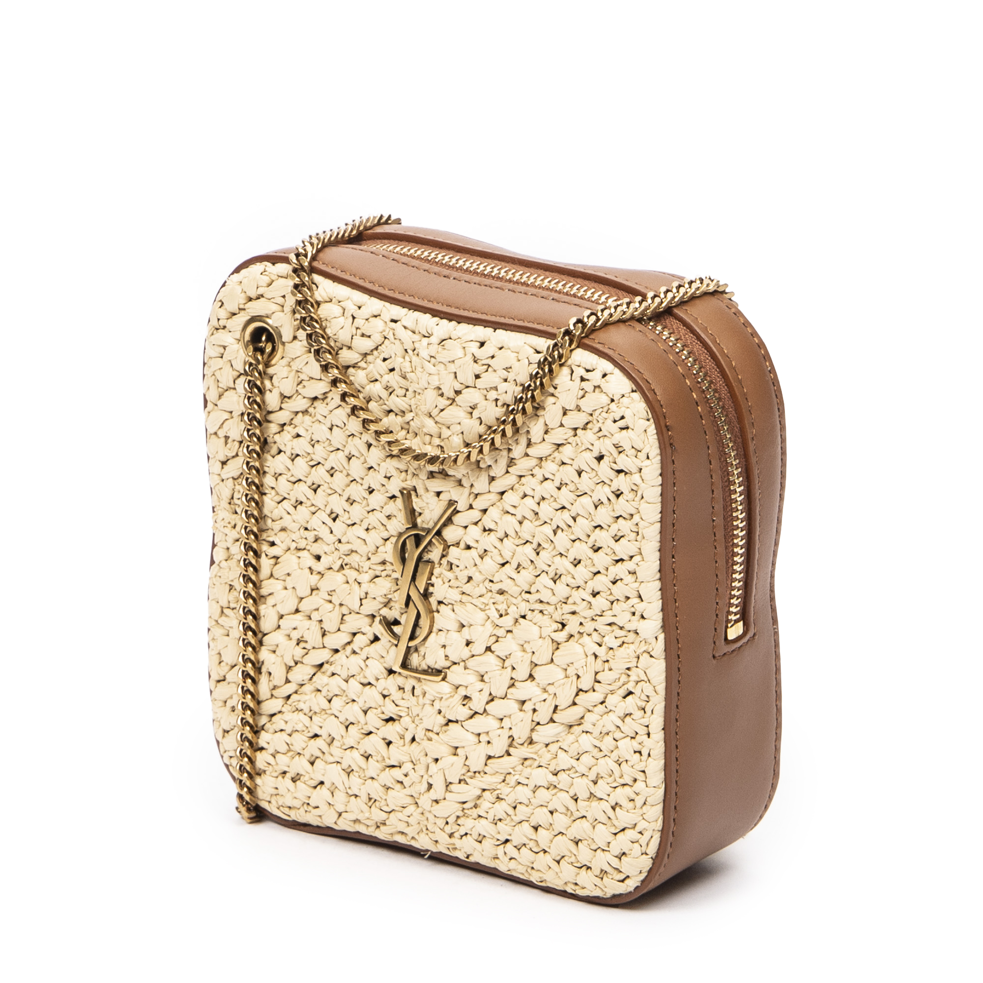 Sac yves discount saint laurent raphia