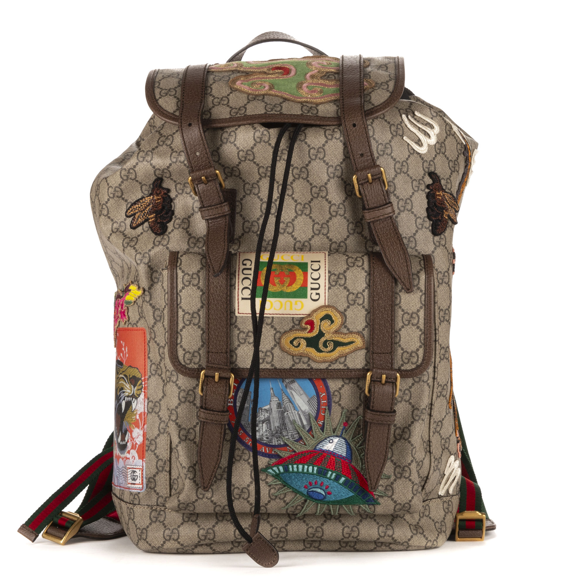 Gucci best sale patches backpack